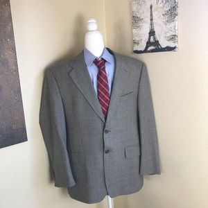 Chaps Ralph Lauren houndstooth two button blazer